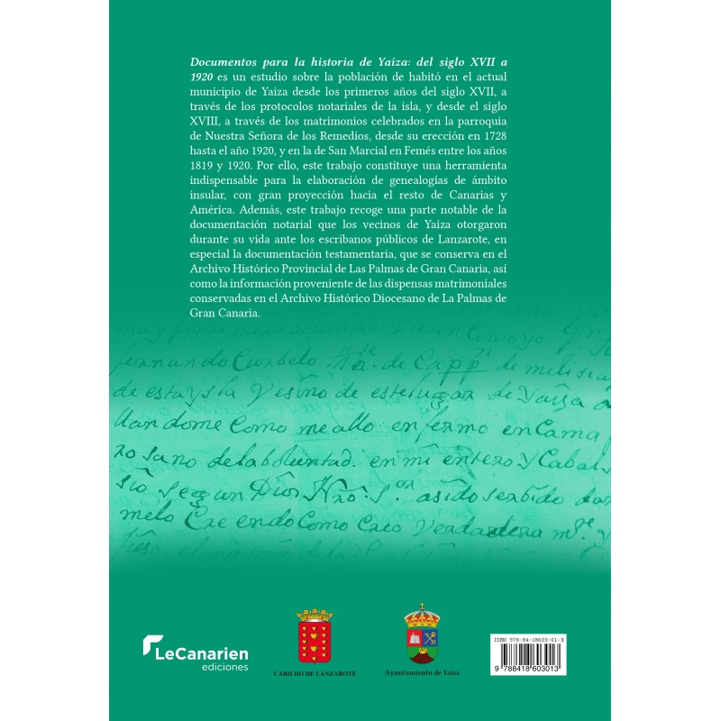 Documentos para la historia de Yaiza: del s....
