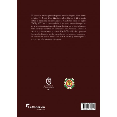 Tomás Cruz García. Genealogías del municipio de Candelaria en Tenerife