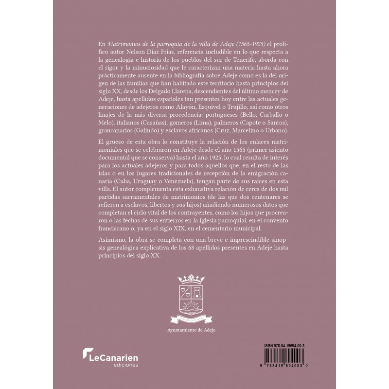 Matrimonios de la parroquia de la villa de...