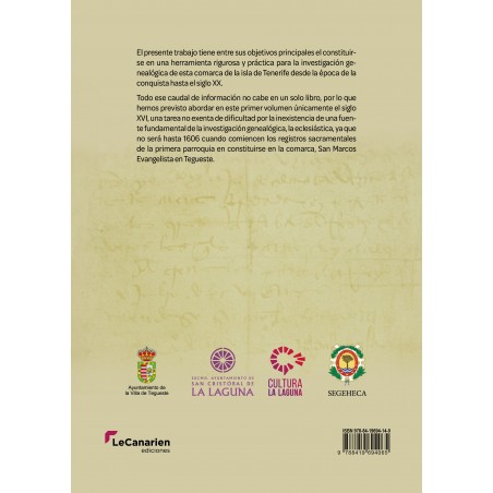 Documentos para la historia de Tegueste, Tejina, Bajamar y Punta del Hidalgo (Tenerife) 1500-1605