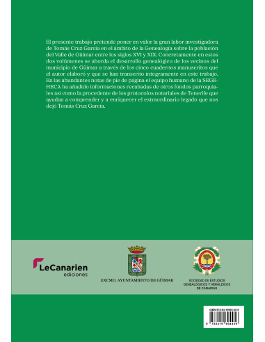 Tomás Cruz García. Genealogías del municipio de...