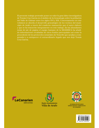 Tomás Cruz García. Genealogías del municipio de...