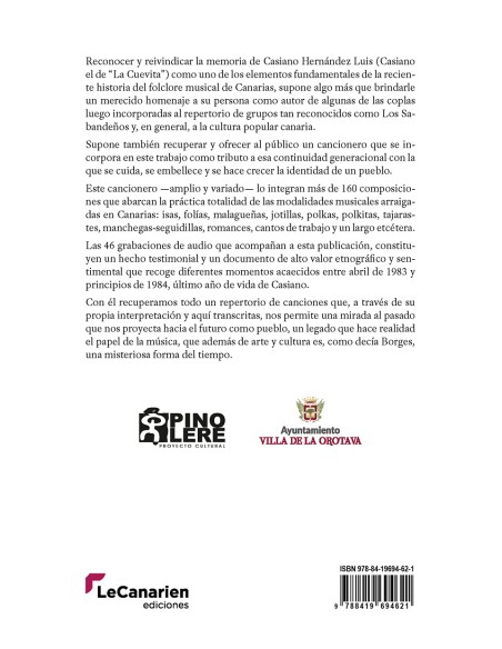 Casiano el de "La Cuevita". El incansable cantor