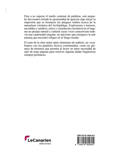 Palabras de lava. Glosario de canarismos...