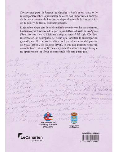 Documentos para la historia de Guatiza y Mala...